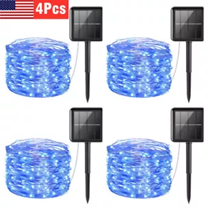 Solar LED String Copper Wire Fairy Light Night Twinkle Lamp Outdoor Garden Decor - Picture 1 of 10