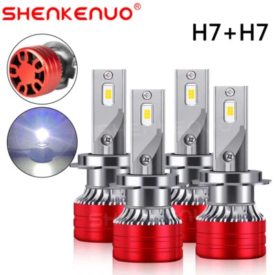 For Mercedes-Benz R350 2006-2010 4x 6000K LED Headlight Kit High &Low Beam Bulbs - Image 1 of 4