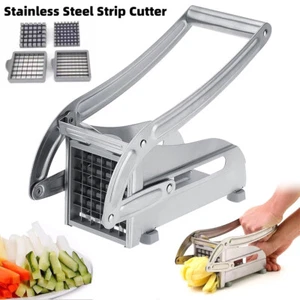 Heavy Duty Stainless Steel French Fry Cutter 2 Blade w/ Suction Feet US - Picture 1 of 12