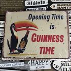 Opening Time Is Guinness Time Metal Sign