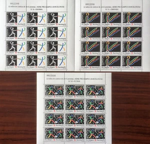 SELLOS DE ESPAÑA MINIPLIEGOS 3/5 BARCELONA 92 SERIE PREOLIMPICA NUEVOS (MNH) - Imagen 1 de 1