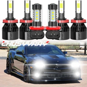 Para Chevrolet Camaro 2014-2015 Faros LED Hi-Lo bombillas de luz antiniebla - Imagen 1 de 12