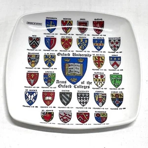 Vintage - Oxford University - Arms of the Oxford Colleges - Souvenir Dish -Italy - Picture 1 of 10