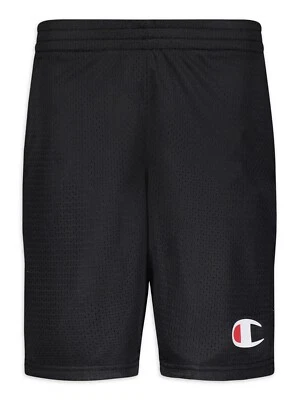 Champion Boys Big C Open Hole Mesh Shorts, Black, XL - Image 1 of 3