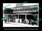 OLD LARGE HISTORIC PHOTO OF WENTWORTH NSW THE BOWRING GENERAL STORE c1900