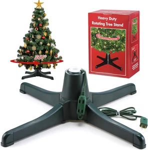 360 Degree Rotating Christmas Tree Stand for up to 7.5Ft Artificial Tree Rotatin - Picture 1 of 7