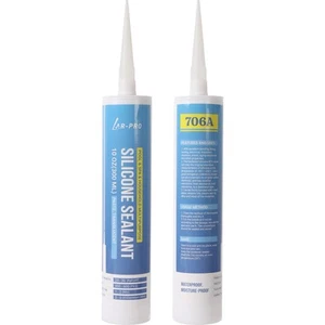 2 Pack 706A Translucent Silicone Sealant - 2 x 300ML10oz Tubes Waterproof Sil... - Picture 1 of 6