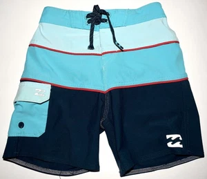 Boys' BILLABONG Board Shorts Aqua Navy S?  (see meas.) Swim Trunks FreeS&H - Picture 1 of 3