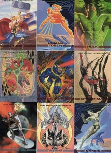 1993 Skybox Marvel Masterpieces Nearly  Complete Set 84/90 Cards Pack Fresh NM/M - Picture 1 of 20