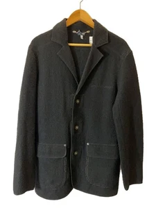 ARMANI JEANS Old/Shrunk wool coverall/L/Wool/BLK Used - Picture 1 of 5