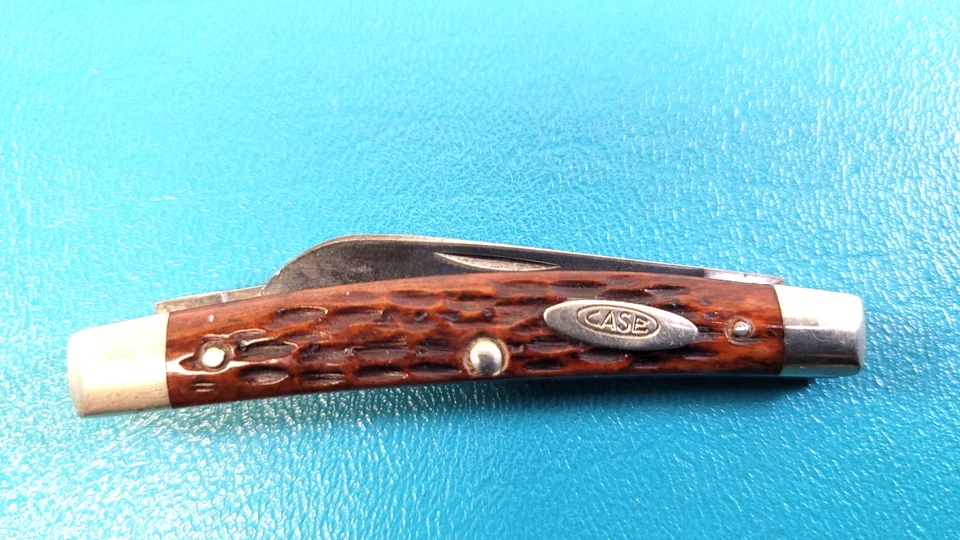 Navaja de bolsillo plegable vintage Case XX 6269 hueso jigged 1940-1965 TR761 Foto 1 de 4