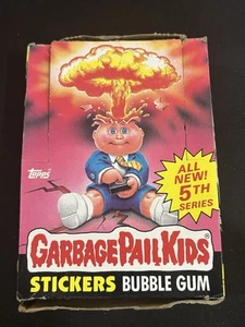 Topps Garbage Pail Kids 1986 quinta serie caja de cera 36 paquetes con precio de 25 centavos GPK *2 - Imagen 1 de 9