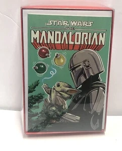 Star Wars Tarjetas de Navidad Mandalorian El Niño 12 Pack American Greetings Nuevas - Imagen 1 de 5