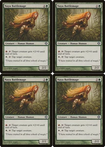 Naya Battlemage X4 Shards of Alara MTG Magic the Gathering Excellent 2Fire Games - Picture 1 of 1