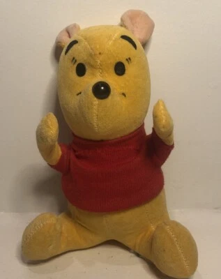 MUÑECA DE PELUCHE WINNIE THE POOH 1964 WALT DISNEY 5,75" ALTO JUGUETE AÑOS 60 Foto 1 de 4