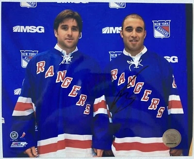 FOTO ASSINADA POR SCOTT GOMEZ 8x10 New York Rangers autêntica #19 - Imagem 1 de 2