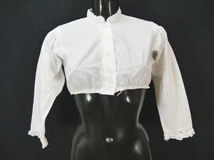 Gr.38 Dirndlbluse weiß Bluse für Dirndl Isola Baumwollmischung Spitze B10330 - Bild 1 von 4