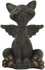 Bereavement Memorial Black Cat Angel Statue Figurine Loss Sympathy Gift  
