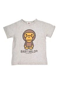 T-Shirt Bape Kinder Baby Milo grau Baumwolle Größe 110 - Bild 1 von 8