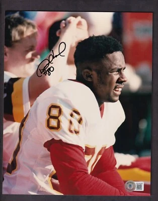 Foto autografiada de Desmond Howard 8x10 Redskins Beckett auténtica Foto 1 de 3