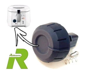 Manopola del Termostato Rotella Molla pe Friggitrice DeLonghi Roto Fry F28533.W1 - Imagen 1 de 3