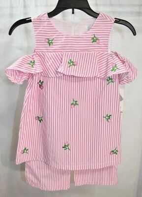 Conjunto de Pantalones y Top Capri Ediciones Raras Rosa Floral Talla 6 Para Niña Foto 1 de 4