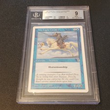 BGS Graded 9 MINT 1999 Portal Three Kingdoms WU Light Cavalry MTG Huang Qishi