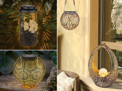 Ausgefallene Solarleuchten für den Garten Balkon Outdoor Tischlampen Solarlampen - Bild 1 von 4