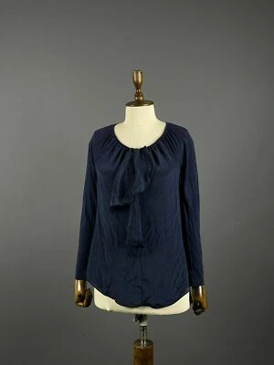 Ladies Weekend Max Mara Blue Long Sleeve Blouse Size S - Image 1 of 4