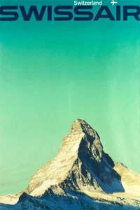 Swissair Switzerland Air Vintage Wall Art Home Decor - POSTER 20x30 - Photo 1 sur 4