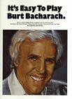 It's Easy To Play Burt Bacharach Burt Bacharach Piano  Book [Softcover]