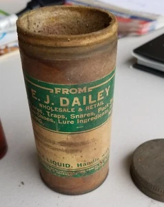 Vintage E J Dailey buck scent deer hunting lure Ogdensburg NY - Picture 1 of 6