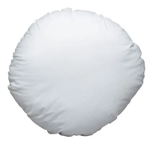 Pack of 2 Round Hollow Fibre Cushion Pads Cotton Cover Scatter Cushions Inner - Picture 1 of 22