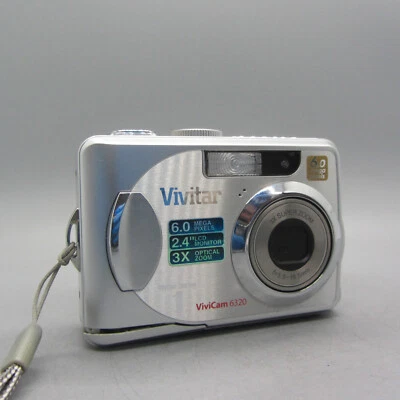 Vivitar Digital Camera Vivicam 6320 6.0MP Silver Tested - Image 1 of 4