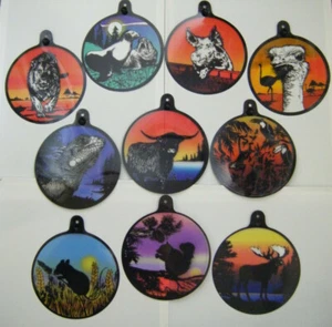 Sun Catchers Window Art Print New Age Double Sided Wildlife Animals Hippy - Picture 1 of 21