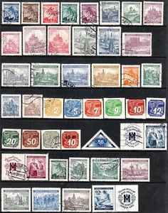 Stamp Germany Bohemia Czechoslovakia Mi 020-142 Dienst 1-24 Porto 1-15 WWII U - Picture 1 of 4