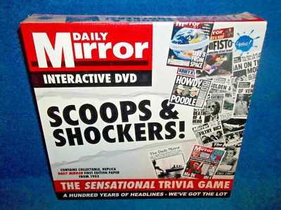 DAILY MIRROR INTERACTIVE DVD - TRIVIA GAME + REPLICA 1ST ED PAPER - NEW & SEALED - Image 1 of 4