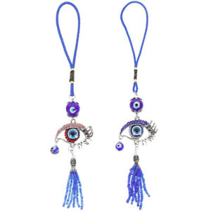  2 PCS Glass Devil's Eye Backpack Accessories Beads of Evil Eye