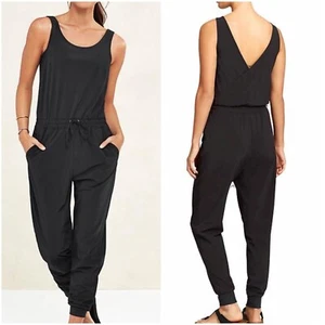 Athleta CROSSBACK Women’s Jumpsuit ROMPER Black Size 2 (XS) - Picture 1 of 8