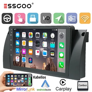Autoradio Android 12 Apple Carplay GPS Navi WiFi Für BMW E39 5er 7er E38 X5 E53 - Bild 1 von 14