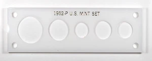 Capital Plastics Coin Holder 1952-P U.S. Mint Set New Old Stock and Screws WHITE - Picture 1 of 2