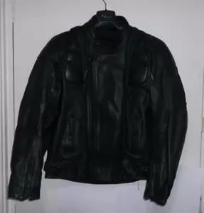 Gents Rhino Leather Motorcycle Jacket with Inner Armour - Black - Size 42" - Picture 1 of 17