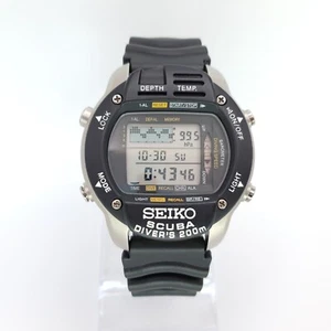 NOS SEIKO M796-5A10 SCUBA DIVER'S 200M TITANIUM VINTAGE DIGITAL WATCH JAPAN 1992 - Picture 1 of 11