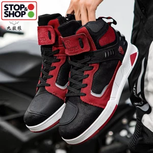 2025 Motorcycle Boots Men Women Breathable Riding Shoes Biker Motorbike UK POST - Picture 1 of 14