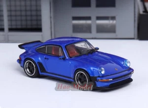 Hobby Fans 1/64 Porsche 911 930 Turbo singer Alloy Diecast Car Model Blue/White - Picture 1 of 10
