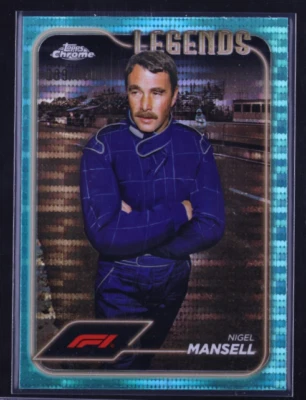 Nigel Mansell /150 2024 Topps Chrome Formula 1 AQUA SONAR REFRACTOR #199 - Image 1 of 2