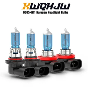 9005+H11 Halogen Headlight Bulbs Kit For Lexus ES300h 2013-2015 High Low Beam - Picture 1 of 13