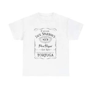 Captain Jack Tortuga Rum Unisex Heavy Cotton Tee - Picture 1 of 5