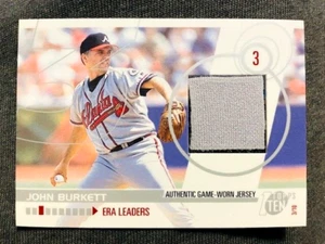 2002 Topps Ten John Burkett Game Used Worn Jersey Relic Card - Picture 1 of 2