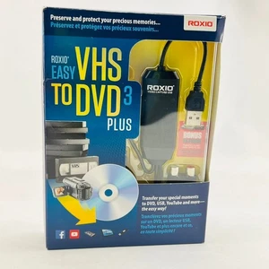 Roxio Easy VHS to DVD 3 Plus Converter Transfer VHS Hi8 Video8 to DVD Windows - Picture 1 of 8